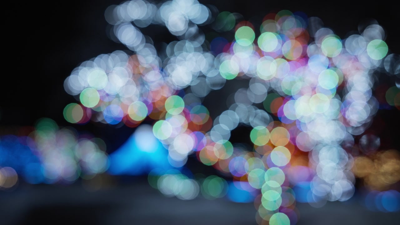 Flerfarvede slørede bokeh-lys