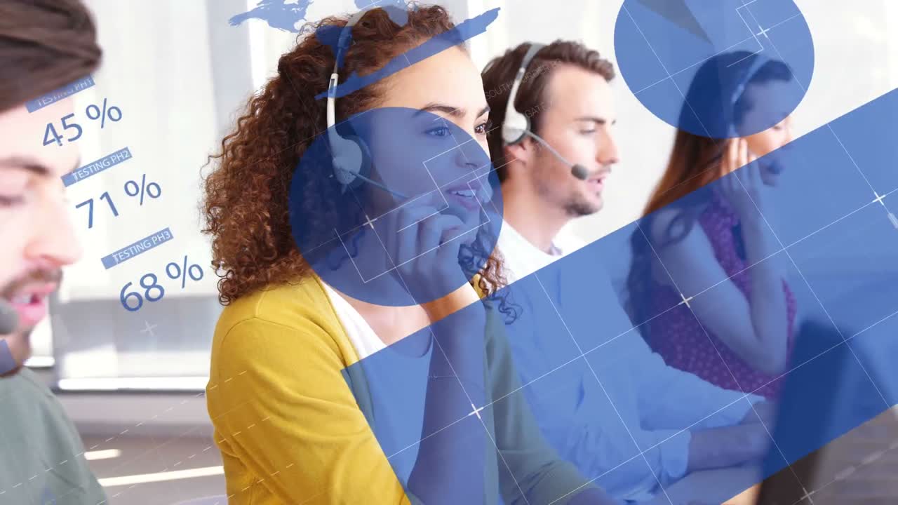 animación del procesamiento de datos con trabajadores en segundo plano