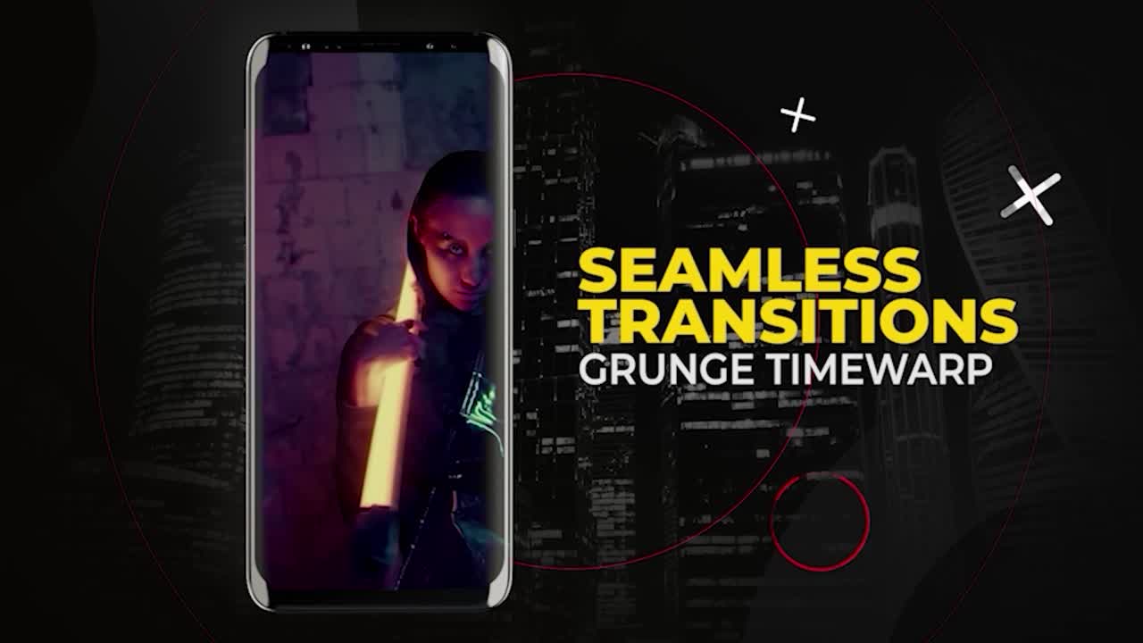 Transizioni fluide ed effetti grunge di alterazione temporale