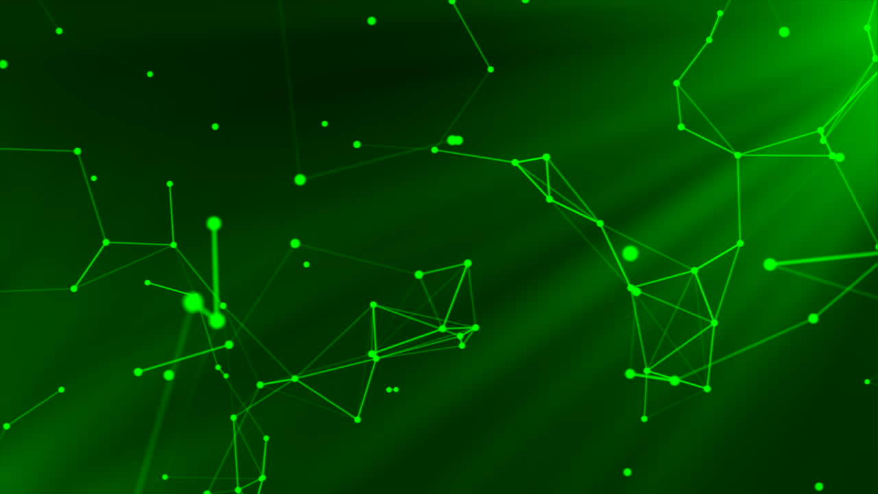 Fondo de la red verde abstracto | Vídeo de stock Premium
