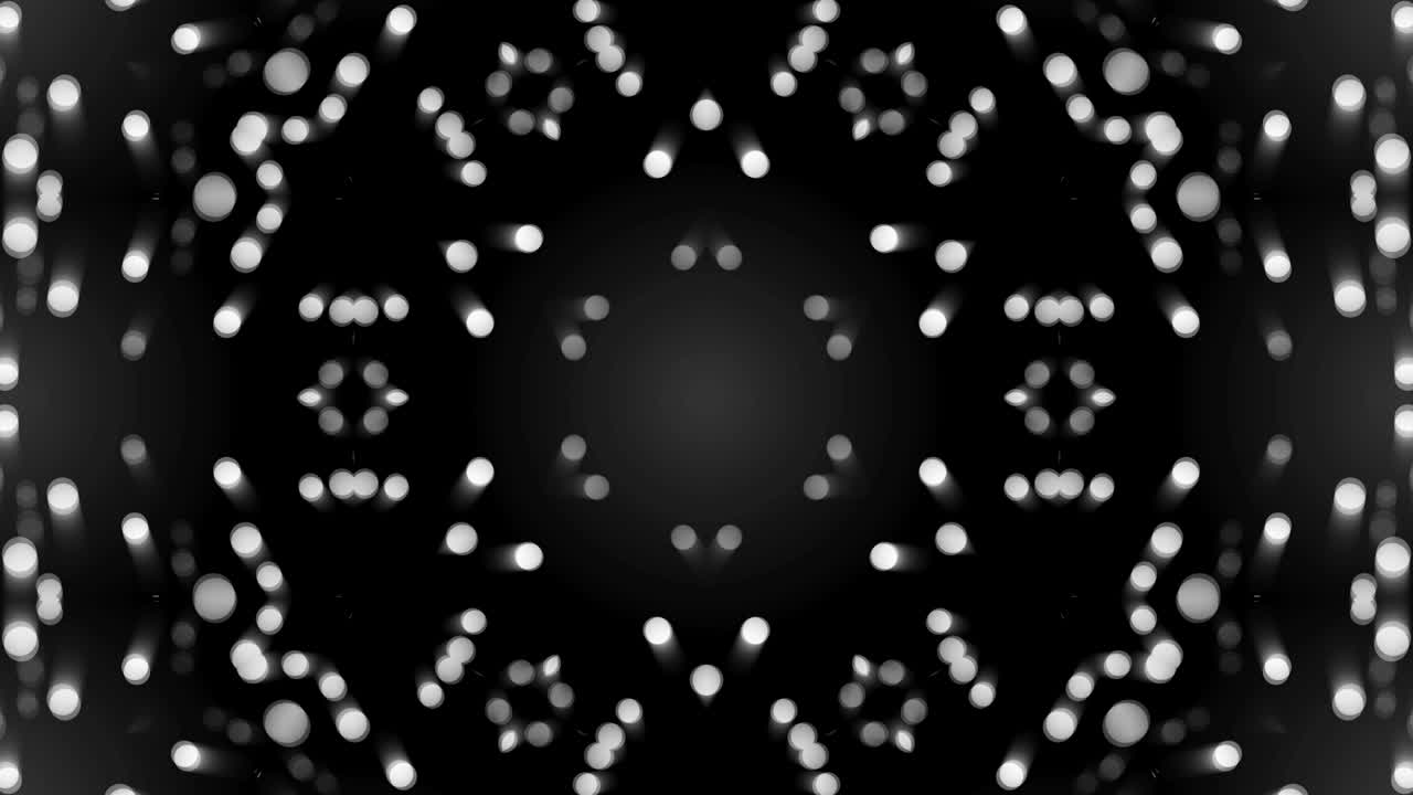 Abstract background with silver kaleidoscope