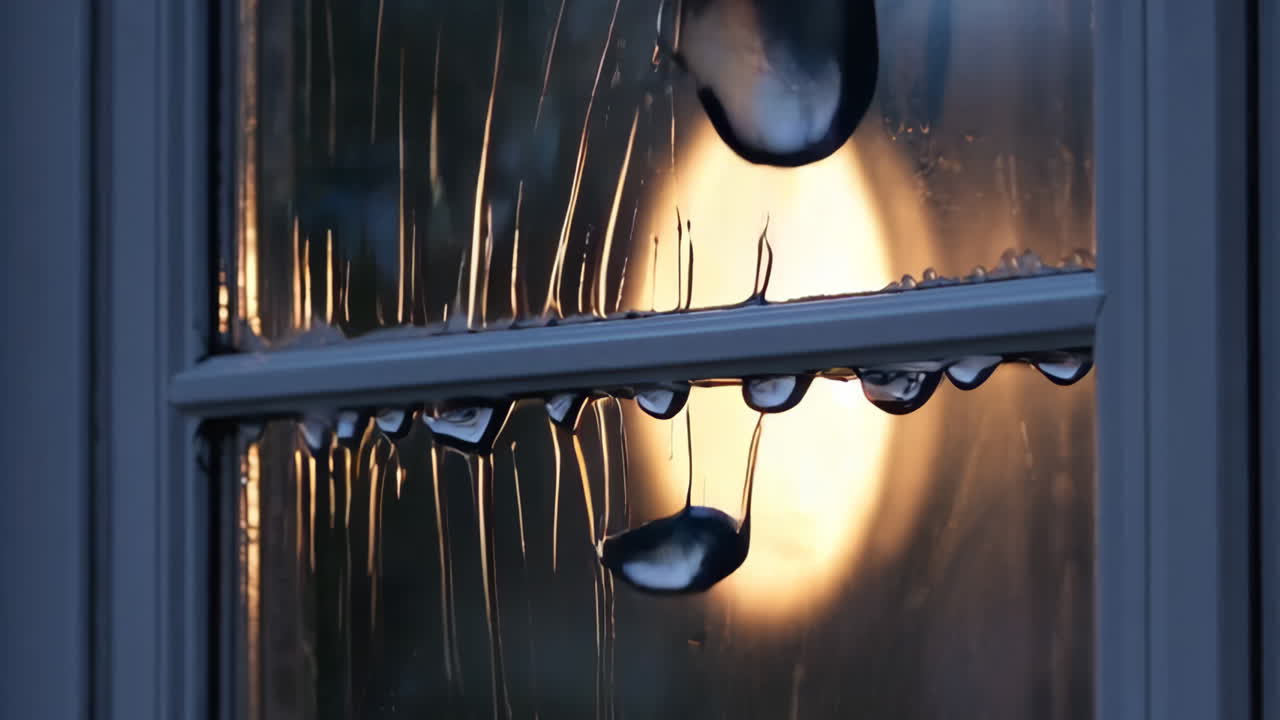 비가 오는 밤의 창문