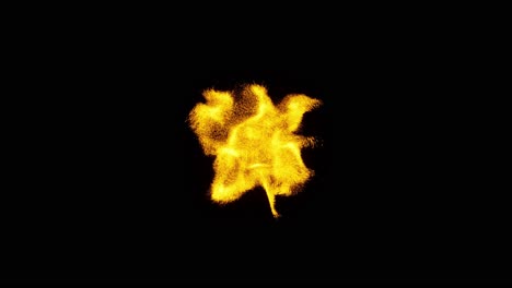 Visual-effects,-VFX,-flame-particles-on-black-background-3D-animation