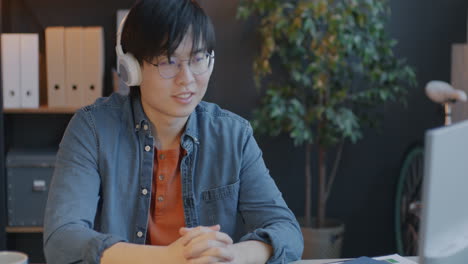 person in a video conference