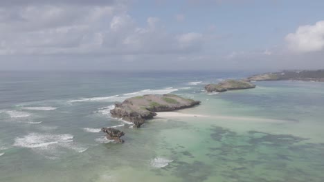 las siete islas de watamu, vista aérea de la costa de kenia