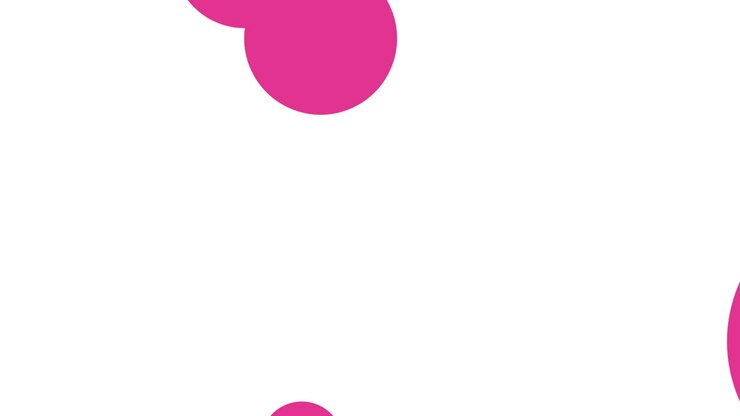 Motivo a punti rosa casuale su sfumatura bianca
