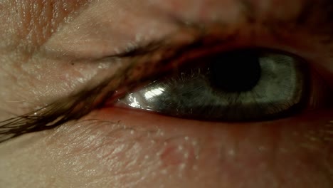 primer plano de un ojo humano
