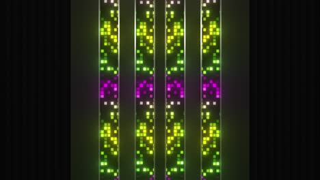 Colorful Pixelated Vertical Stripes