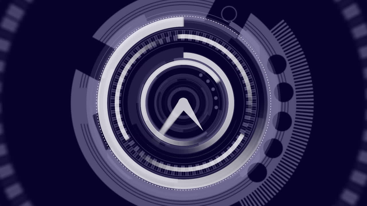 보라색 배경 에 빠르게 움직이는 시계