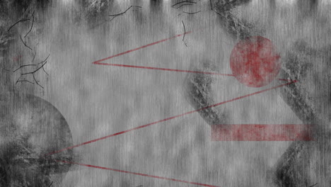 animación de formas en fondo gris