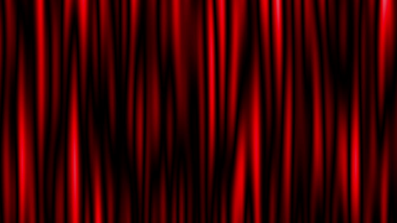 Red curtain animated video background