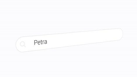 searching petra on the search engine