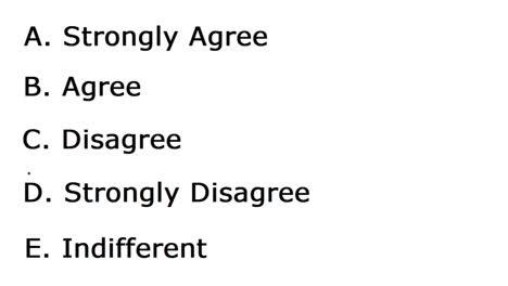 Answering Opinion Poll Question Viewpoint of Paper. Answer Ballot Vote With Viewpoint Belief With Blue Pen. Circle Strongly Agree Response.