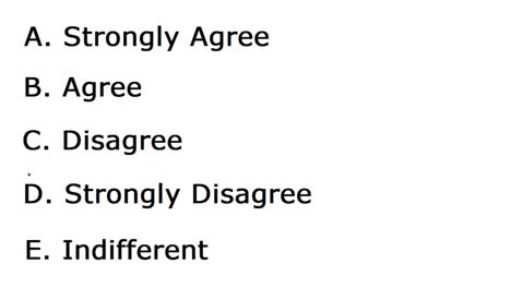 answering opinion poll question viewpoint of paper. answer ballot vote with viewpoint belief with blue pen. circle strongly agree response.