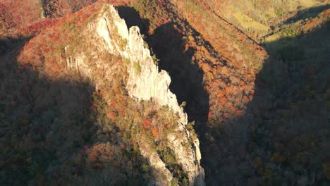 seneca rocks evening shadows drone