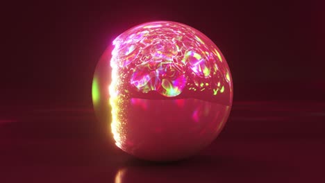 esfera magenta brillante