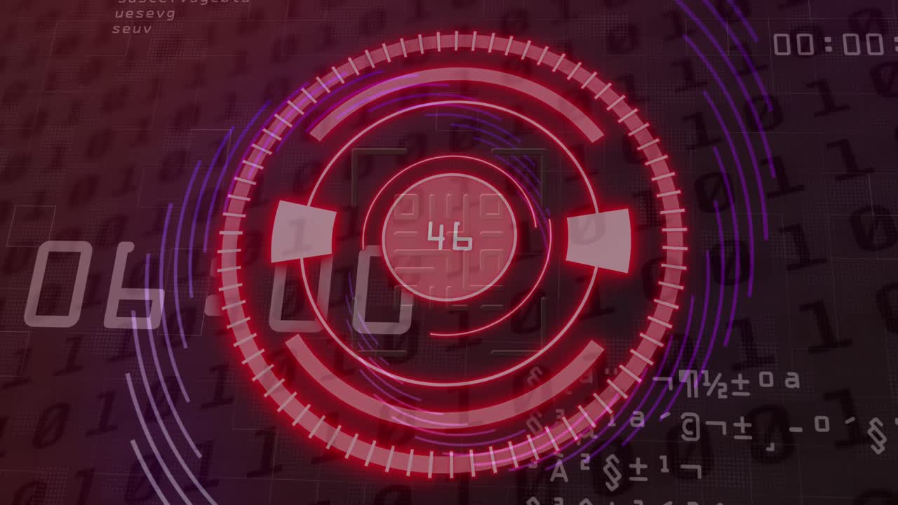 데이터 처리 및 qr 코드와 함께 범위 스캐닝의 애니메이션