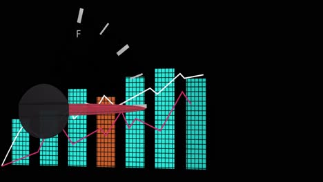 Animación-Del-Procesamiento-De-Datos-Sobre-El-Panel-Del-Automóvil