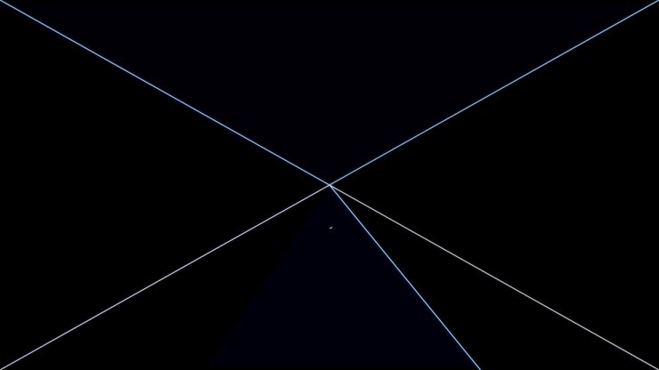 Abstrakt geometrisk animation med blinkende rektangler på sort baggrund