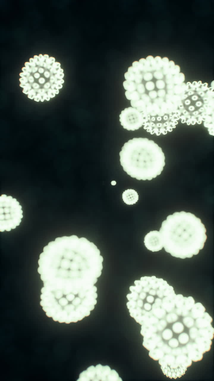 vista microscópica de los virus