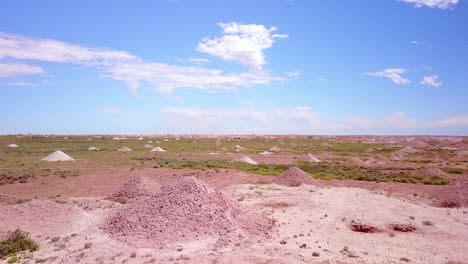 Aerial-drone-shot-of-opal-mines-and-mining-tailings-in-the-desert-outback-of-Coober-Pedy-Australia-4