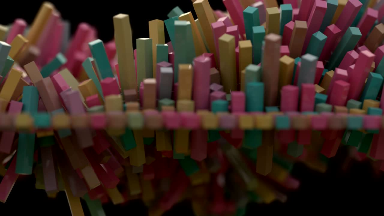 malla cúbica abstracta de 4 k.