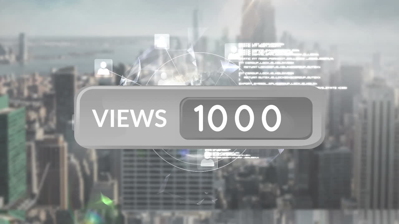 Increasing number of views on social media