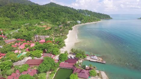 koh chang tailandia isla pintoresco paraíso resorts costeros creciente vista aérea