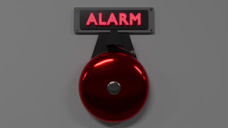 fire alarm flashing light bell ringing in a building