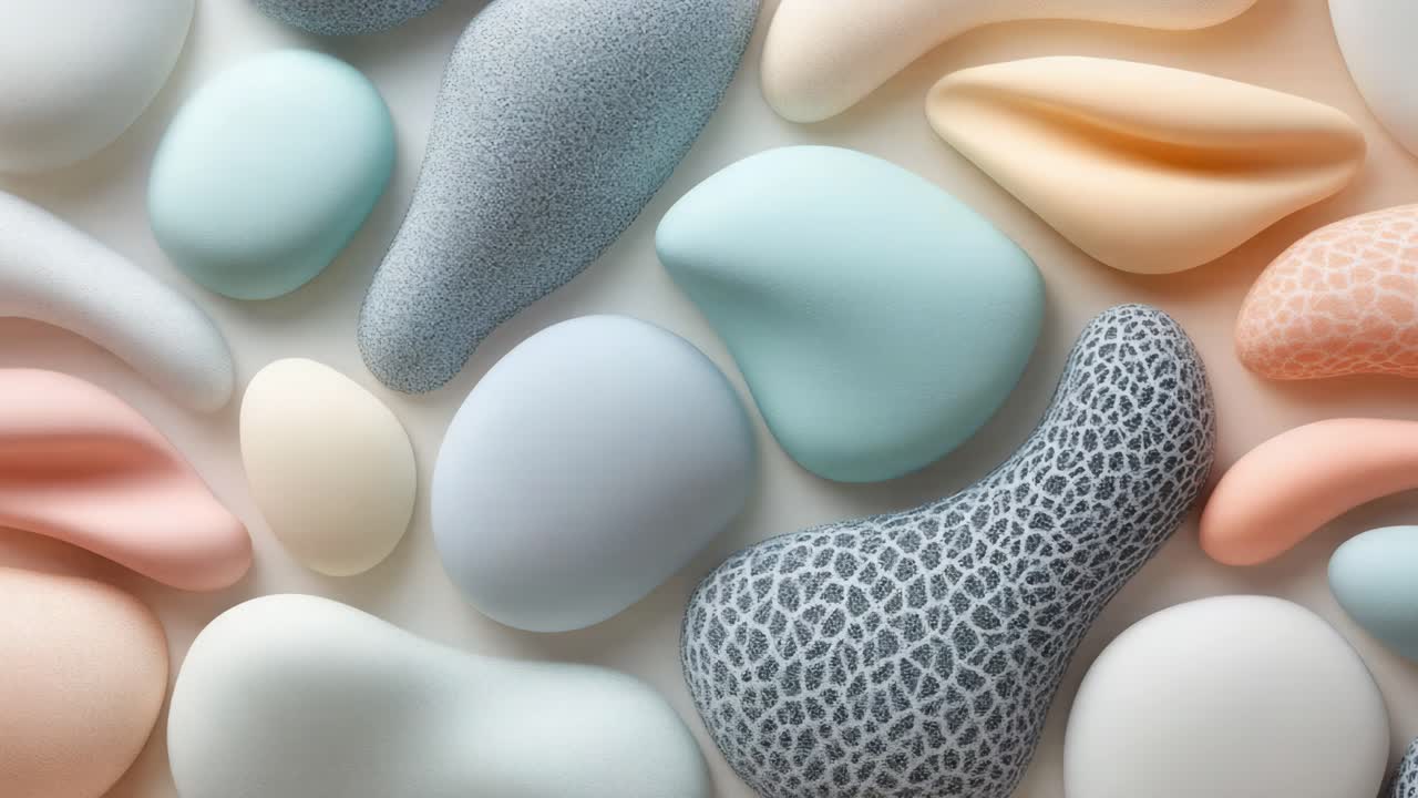 추상적인 파스텔 기하학적 모양