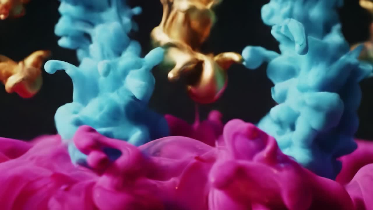 explosión de tinta de colores