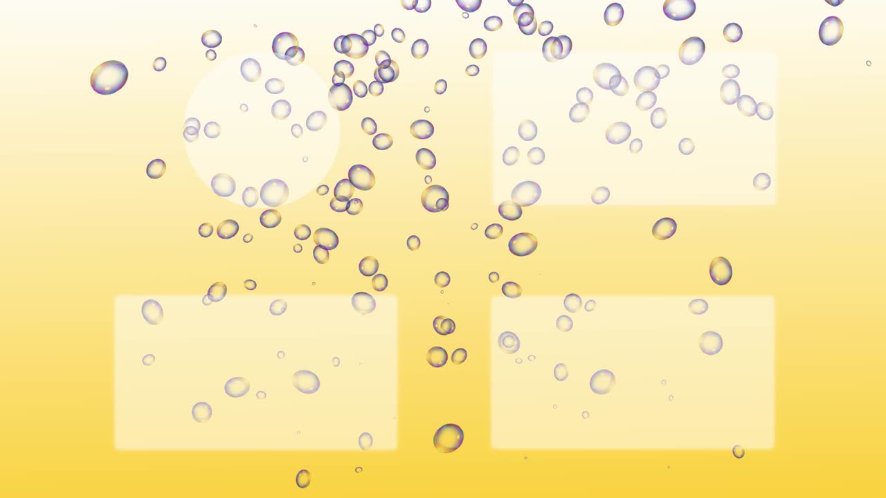 버블 시 엔드 카드 엔딩 스크린 모션 그래픽