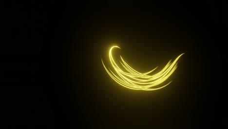 líneas y curvas brillantes abstractas