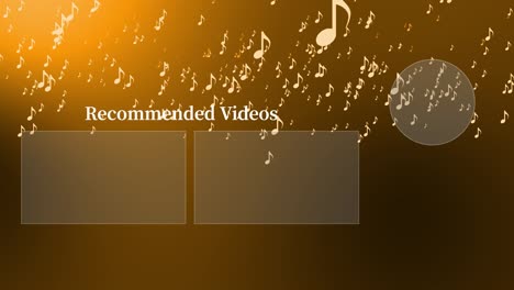 musical note particle gradation end card ending screen motion graphics