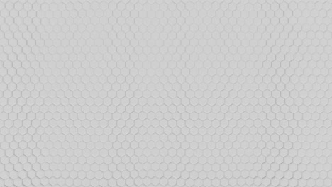 abstract futuristic hexagons wave technology animation background 3d rendering