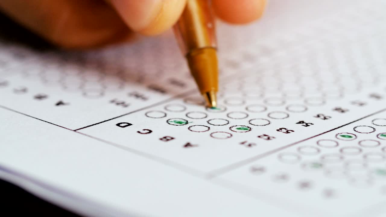 exámenes: respuesta a la prueba de respuestas múltiples