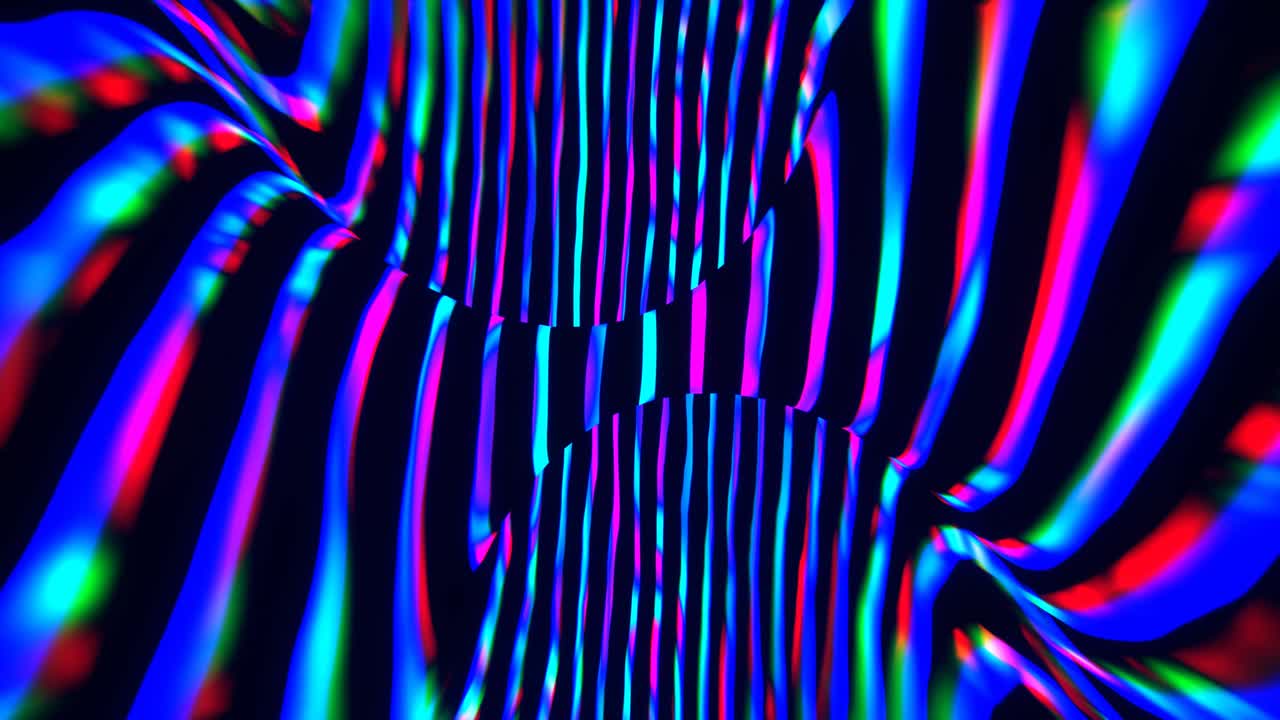 las rayas espirales de neón de trippy vj art