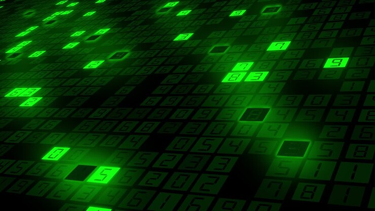 Abstract background with binary code