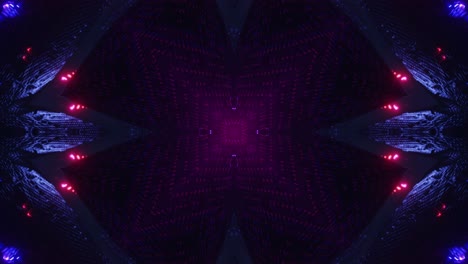 fondo de movimiento de neón rojo vj bucle. animación en bucle infinito.