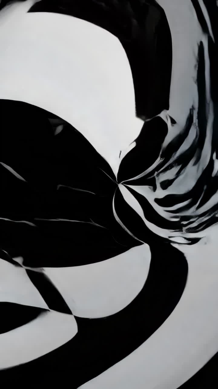 абстрактный черно-белый вращающийся рисунок