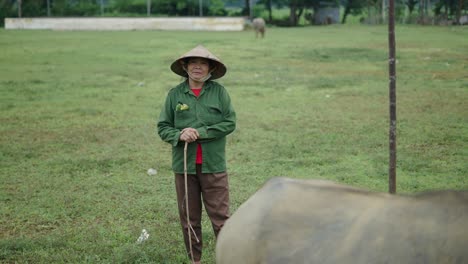 vietnamese farmer in a field