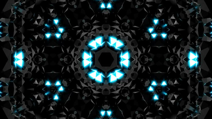 Glossy surface jewels with lights