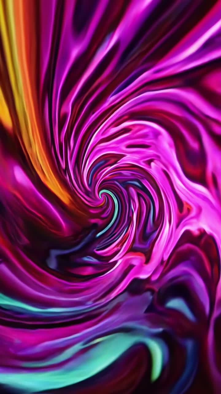 Collection of Vibrant Swirling Abstract Fluid Art