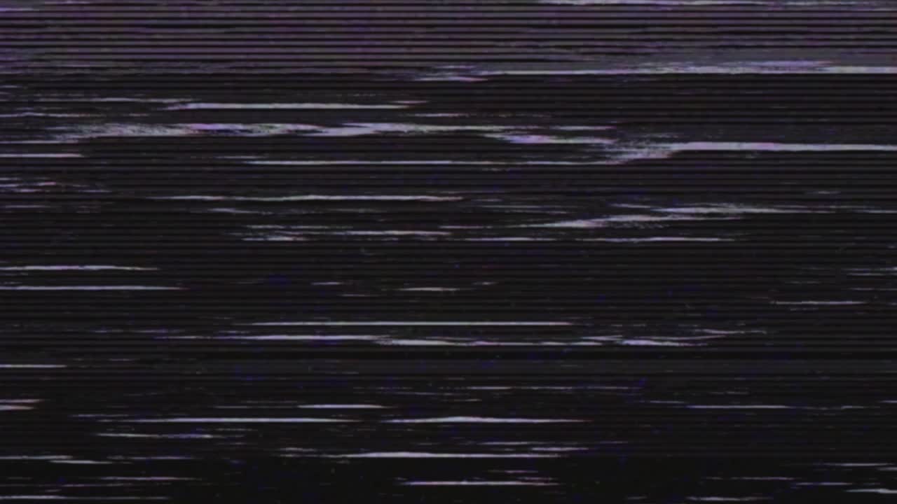 Rumore statico VHS retrò e interferenza glitch