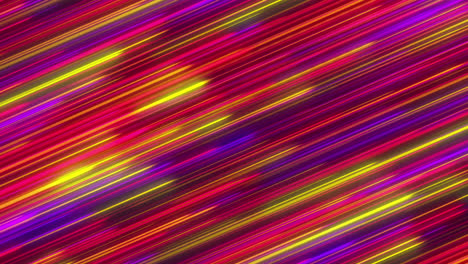 animation of multiple glowing light trails moving diagonally in seamless loop