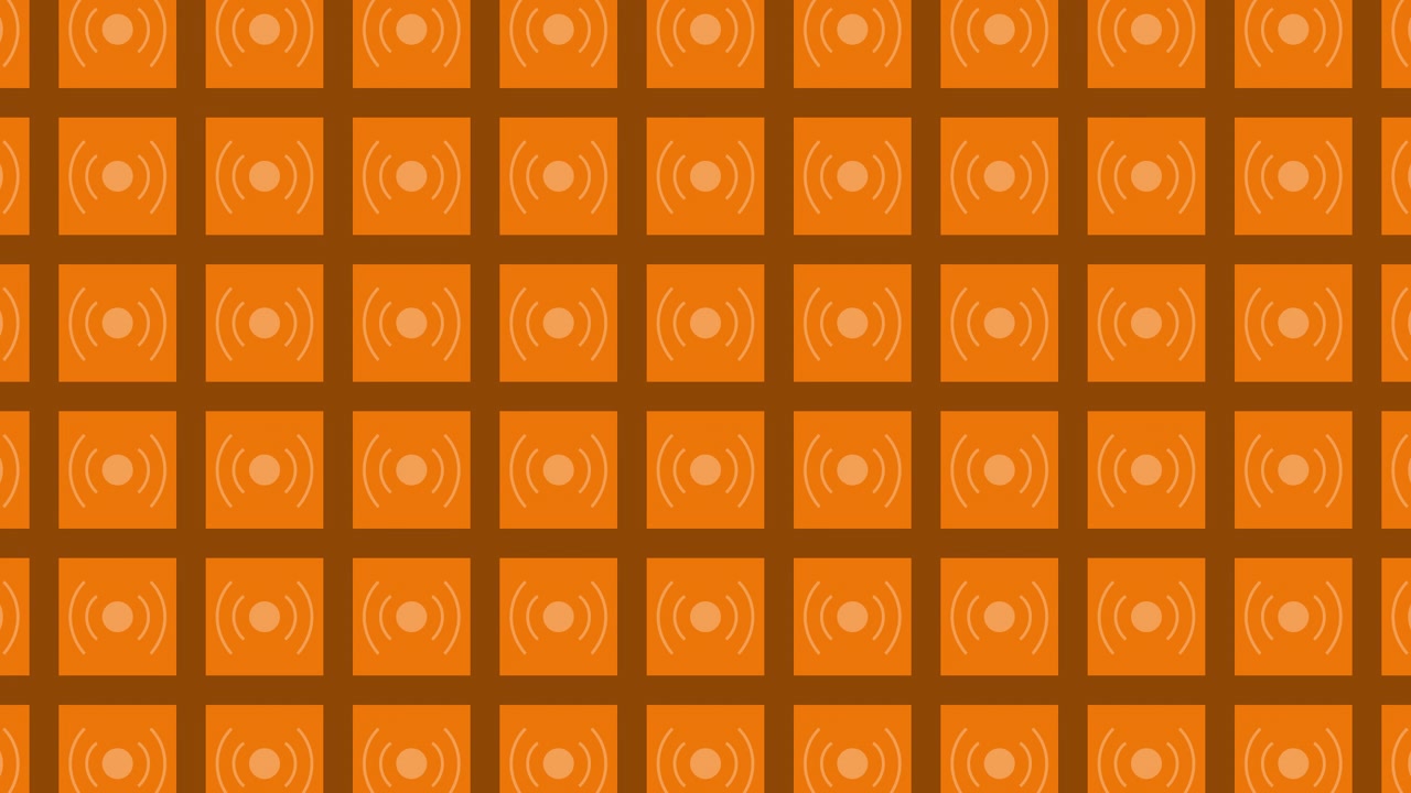 Orange and Black Geometric Pattern