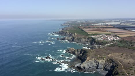 hermosa vista general de costa vicentina, portugal