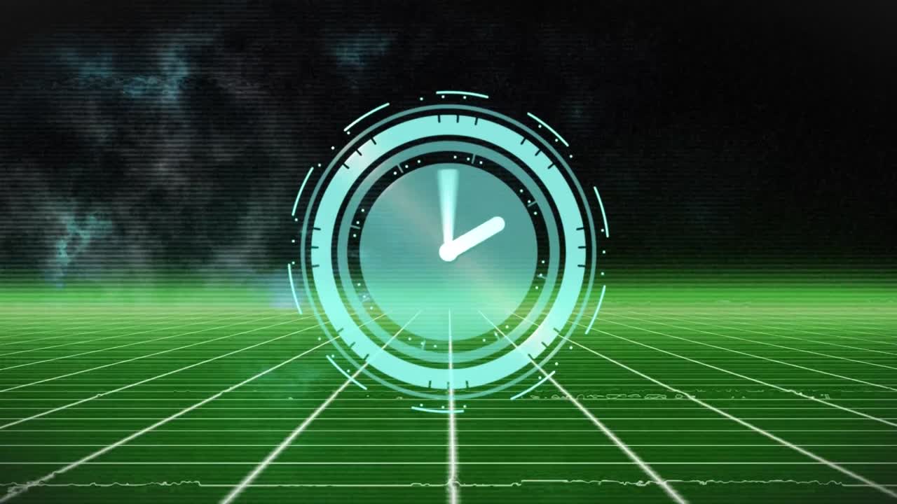 시계에 따라 움직이는 모양의 애니메이션