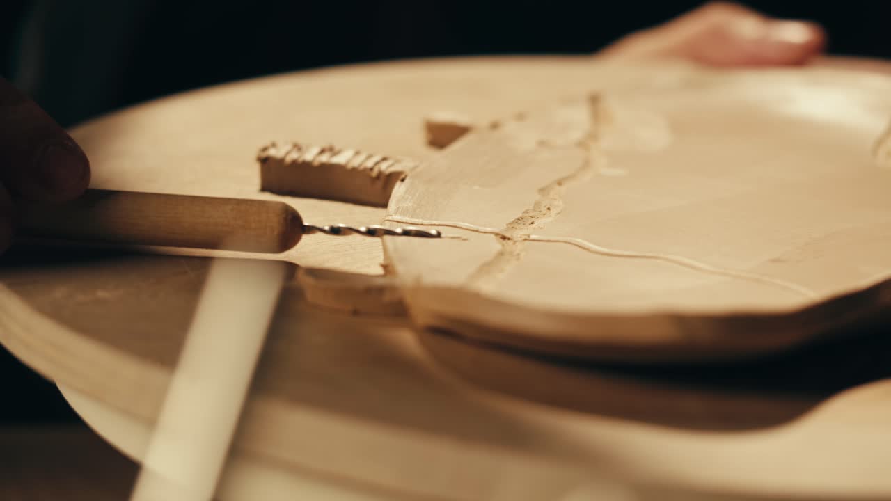 도자기를 만드는 사람의 클로즈업