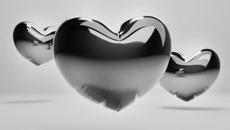 dark balloon hearts